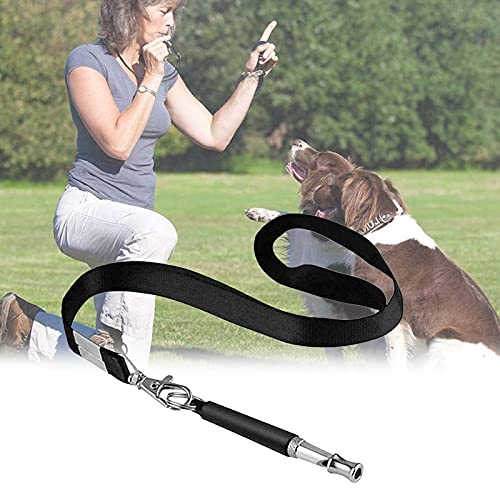 Veaoiy Silbato para perros de alta calidad, 3 unidades, silbato de entrenamiento para perros, silbato de alta frecuencia ajustable, accesorios con kit de entrenamiento para perros