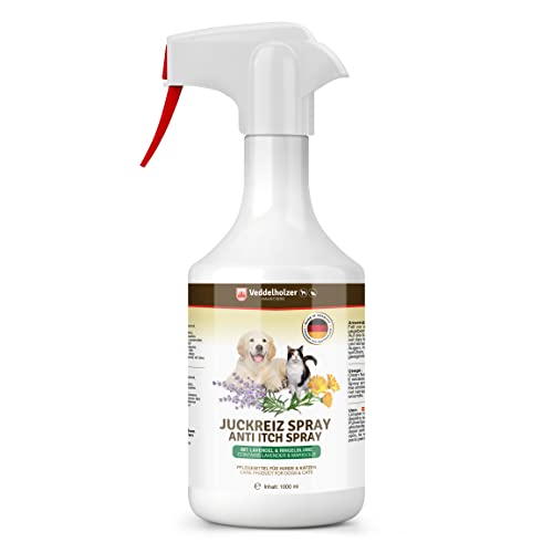 Veddelholzer antipicor Perro Cuidado de Mascotas 1000ml cuida la Piel en Caso de picazón, ácaros, Hongos, irritaciones y piojos y apoya el Proceso de regeneración para Perros y Gatos