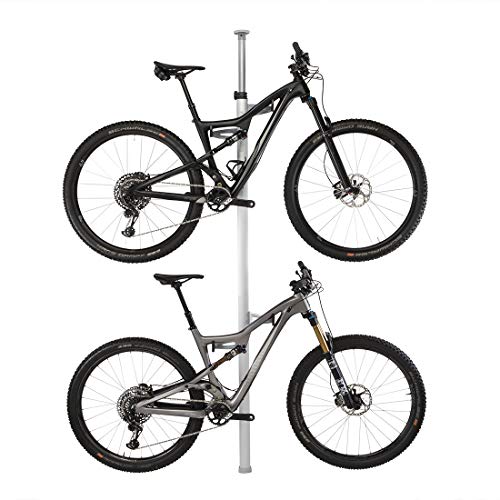 Velo Column (2-Bike Storage Rack) Silver