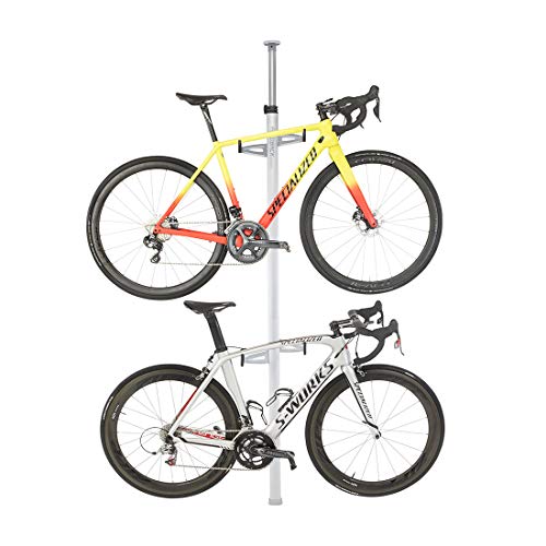 Velo Column (2-Bike Storage Rack) Silver