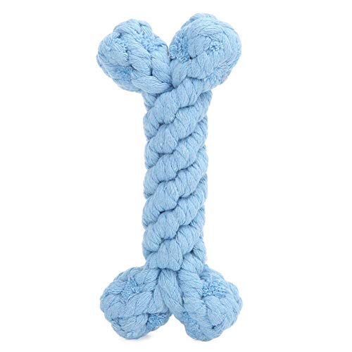 Venta Loca Juguete para Mascotas, Juguete Molar para Mascotas, Cuerda de algodón Panda, Hueso Azul, Elefante, Perros, Cachorro, morder, Masticar para Animales(Blue Bones)