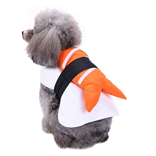 Venta Loca Ropa de Peluche, Es Parades, Esmoquin para Mascotas, Ropa de Chef de Sushi, Ropa de Cosplay, Ropa Divertida para Perros, Ropa de Navidad para Disfraz de Gato(L)