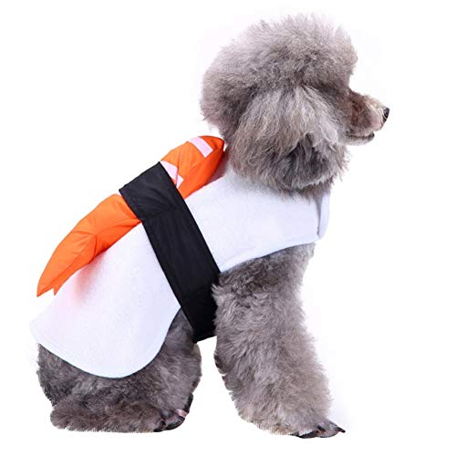 Venta Loca Ropa de Peluche, Es Parades, Esmoquin para Mascotas, Ropa de Chef de Sushi, Ropa de Cosplay, Ropa Divertida para Perros, Ropa de Navidad para Disfraz de Gato(L)