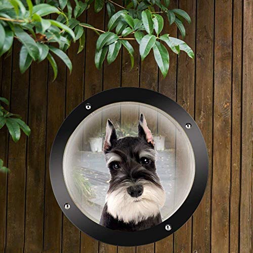 Ventana de Valla para Mascotas - Cúpula acrílica Duradera Ventana de Vista para Vallas de Mascotas para Gatos Los Perros evitan Saltos de Vallas, reducen ladridos y excavaciones,