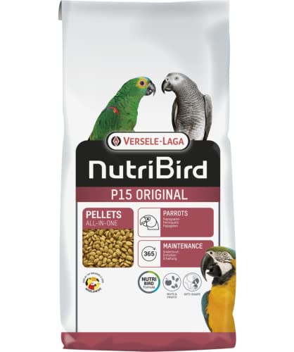 Versele-laga - Pienso de Mantenimiento para Loros NUTRIBIRD P15 Original 10 KG