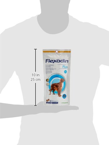 Vetoquinol Flexadin Plus - Antioxidante para Perro, más de 10 kg, 30 bocados.