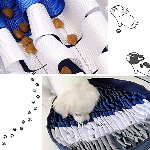 Victarvos Snuffle Mat para Perros, Alfombra Olfato Perro Lavable, Alfombra de Actividades para Mascotas, Interactivos para Perros, 48 * 48 cm