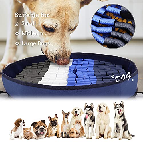 Victarvos Snuffle Mat para Perros, Alfombra Olfato Perro Lavable, Alfombra de Actividades para Mascotas, Interactivos para Perros, 48 * 48 cm