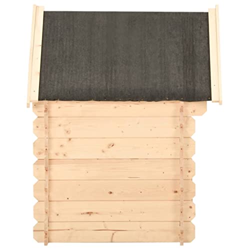 vidaXL Madera Maciza de Pino Caseta para Perros 150x80x100 cm Mascotas Jaula