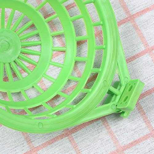 VILLCASE - Juego de 5 piezas de plástico hueco para colgar en forma de pájaro para colgar huevos, herramienta de cría de pájaros, cacerola nido de pinchos de loro, color verde canario