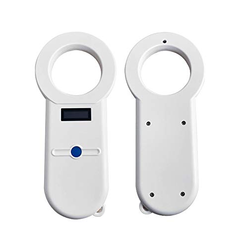 VISLONE Lector para Mascotas, Lector de Microchip para Perros ISO11784 / 5 Lector de identificación de Mascotas para Animales, Escáner de chips de mano USB para perro Gato Caballo