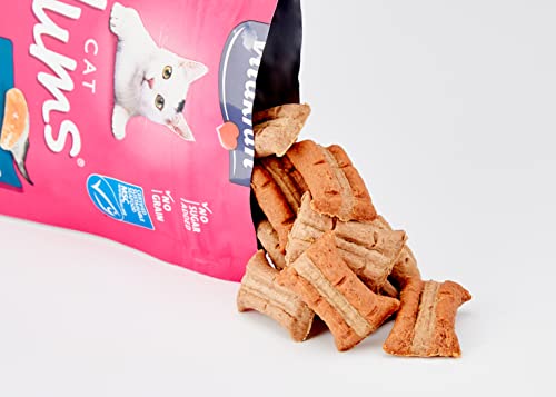 Vitakraft - Cat Yums, Snack Jugoso para Gatos con Salmón y Omega 3 - Pack de 9 x 40 g