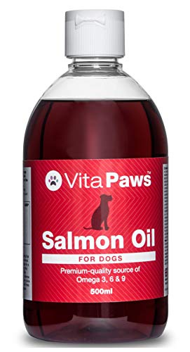 VitaPaws Aceite de salmón para Perros Piel y Pelaje - Bote de 500 ml - Simply Suplements