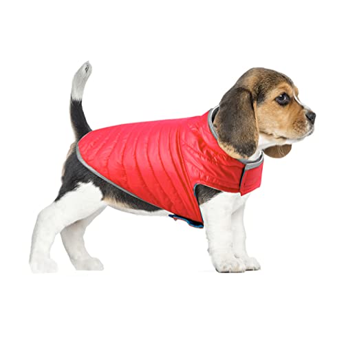 Vivi Bear Abrigo De Doble Cara Para Perro, CáLido Para Perro, Chaqueta CáLida Para Cachorro, Ropa De Mascotas Para Perros PequeñOs Y Medianos Talla (Rojo, Xl)