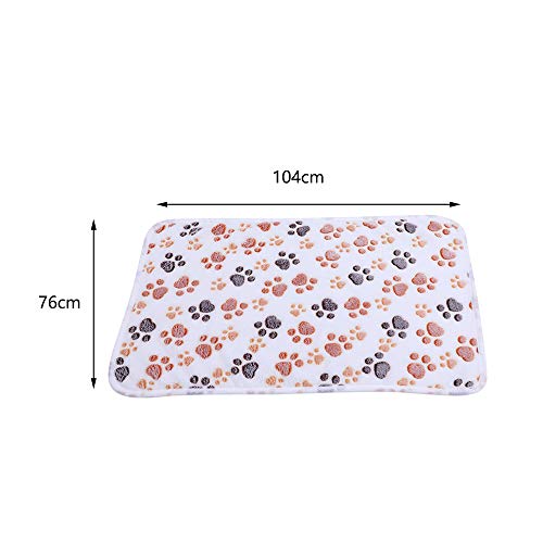 WDEC 3 Piezas Mantas de Perro de Lana de Coral Lavables Suaves Mantas de Cama de Gato de Mascota Medio, Manta para Perros Duradera y Esponjosa, Alfombra Manta para Mascotas, 76X104cm