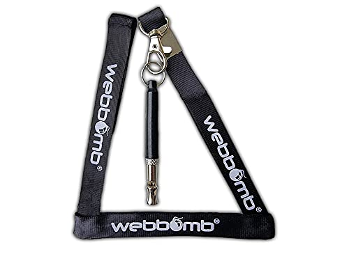 webbomb® Silbato de Alta frecuencia para Perros para Perros con cordón | Silbato con Frecuencias Ajustables Individualmente para facilitar el Entrenamiento del Perro y la educación del Cachorro