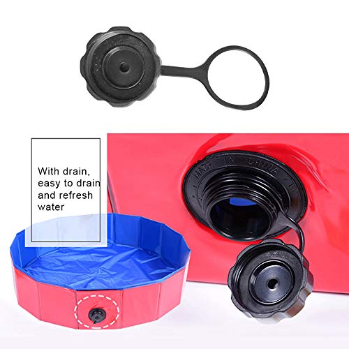 Weehey Cubierta de Salida de Agua para Piscina Plegable para baño de Mascotas Piscina Plegable para Perros Piscina para bañera para Mascotas