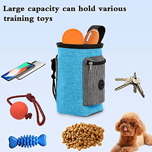 WELLXUNK Bolsa de Cintura Mascota Perro, Bolsas de Golosinas para Perros, Bolsa de Entrenamiento para Perros, Manos Libre Bolsa para Perros Comida, Bolsa para Aperitivos para Perros (M2)