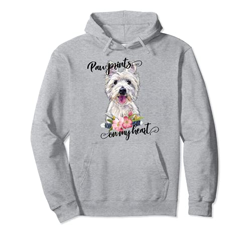 West Highland Terrier Westie Dog Lover Perro Mamá Arte Sudadera con Capucha