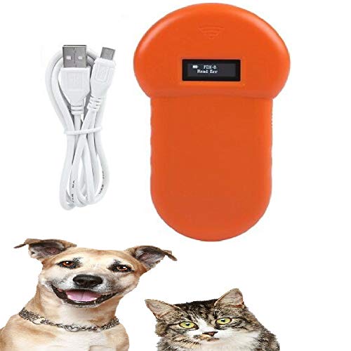 Weytoll LF 134.2KHz Escáner microchips para Animales Domésticos, Lector de chips de animales de Mano Escáner Lector de identificación de mascotas para Perros y Gatos