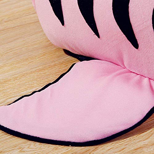 Whiie891203 Mascota Perro Gatos Suave Cama Dormir Casa Pad Forma Tiburón Cojín Caliente Nidos Casero Caña Dormir Caribe Caribe Suave Cachorro Sofá Rosa S