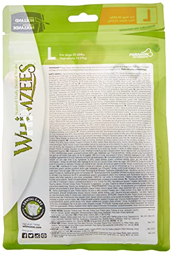 WHIMZEES Natural Dental Dog Mastica Larga duración, Hueso de arroz, 9 Piezas