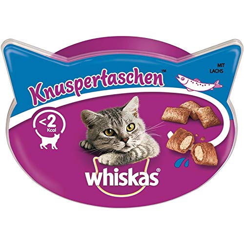 Whiskas Bolsa crujiente de salmón de 60 g, contenido: 8 SH