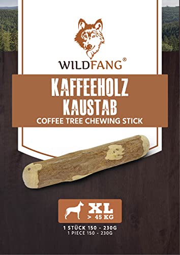 Wildfang® Raíz para Masticar Hecha de Madera del árbol de café para Perros I Hueso de Madera - Juguete para Masticar - Cuidado Dental y Entrenamiento de la mandíbula I Palo Duradero y Natural