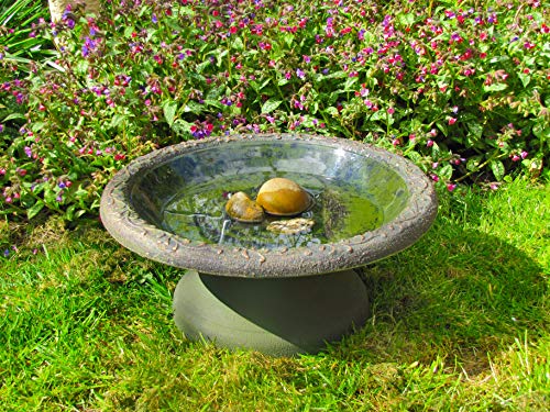 Wildlife World Bird Bath Nuevo diseño Coniston baño para pájaros (Tallo Giratorio), Verde