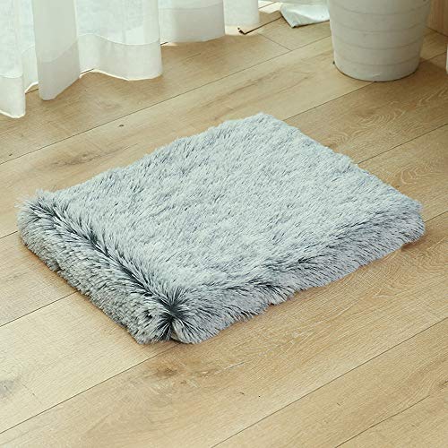 WINIAER Cama grande de espuma viscoelástica para perros, cama mediana para perros medianos, lavable a máquina, súper suave y acogedor colchón de felpa para perros (L)