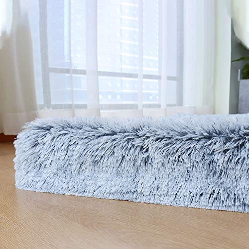 WINIAER Cama grande de espuma viscoelástica para perros, cama mediana para perros medianos, lavable a máquina, súper suave y acogedor colchón de felpa para perros (L)