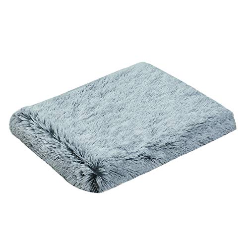 WINIAER Cama grande de espuma viscoelástica para perros, cama mediana para perros medianos, lavable a máquina, súper suave y acogedor colchón de felpa para perros (L)