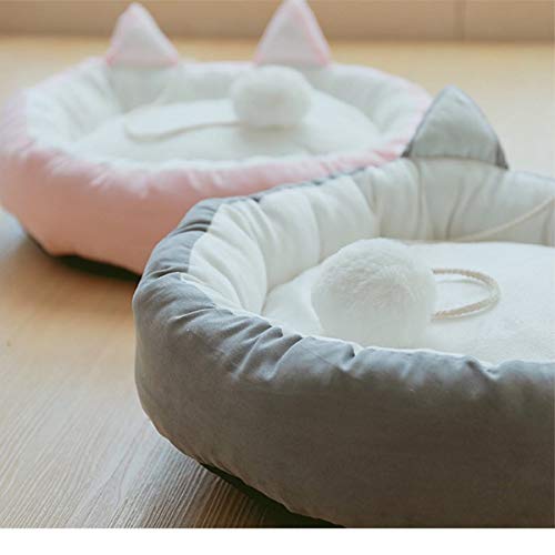 WINS Cama para Gatos Redondo Cojín para Gatos Cama para Cachorros Perros pequeños Cama para Gatos Lavable Cama Desmontable para Dormir para Mascotas