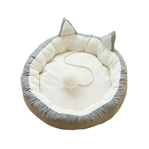 WINS Cama para Gatos Redondo Cojín para Gatos Cama para Cachorros Perros pequeños Cama para Gatos Lavable Cama Desmontable para Dormir para Mascotas