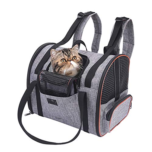 WLDOCA Mochila de Transporte para el pequeño Perro del Gato, Bolso Plegable Lavable Plegable para el avión de Viaje Tren Tren Avión homologado