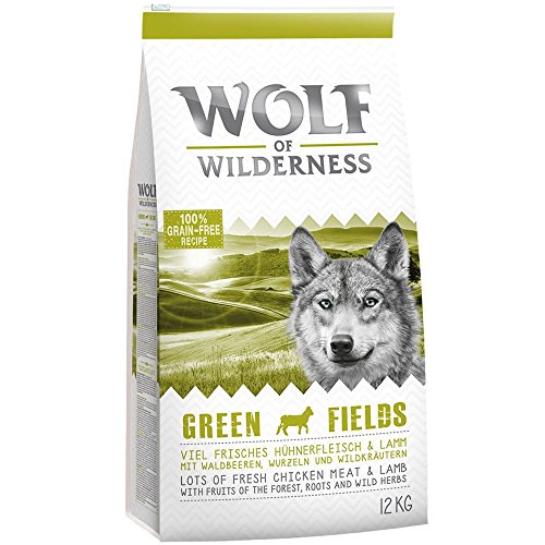 Wolf of Wilderness Adult Green Fields - Cordero (12 kg)