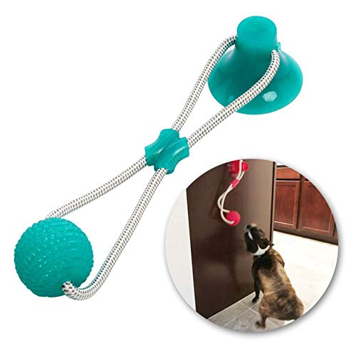 WonderfulDay Mordedura de Molar Multifuncional Juguetes para Perros para Animales Goma de mascar Chicle Limpieza de los Dientes Elasticidad Seguro TPR Soft Puppy Sucker Espinosa Juguete para Perro