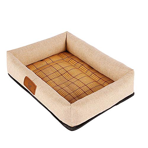 WPCASE Camas para Mascotas Colchonetas para Perros Alfombrilla De RefrigeracióN,Cojines para Mascotas,Comodidad para Perros Y Gatos Small,Beige