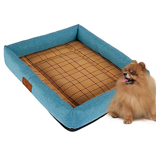 WPCASE Camas para Mascotas Colchonetas para Perros Alfombrilla De RefrigeracióN,Cojines para Mascotas,Comodidad para Perros Y Gatos Small,Beige