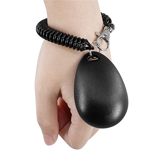 WPCASE Clicker para Adiestramiento Perro Cliker Entrenamiento Perro con Muñequeras Herramienta De Adiestramiento De Perros Ayuda para La Obediencia Diseño Científico Profesional 3pcs-Black