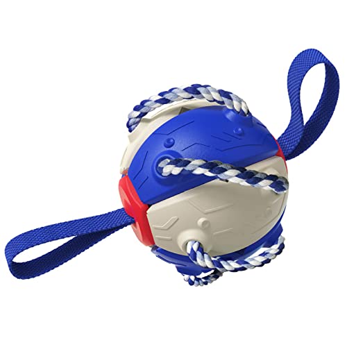 WQLP Frisbee Disc Football - Juguete masticable para Perros, Utilizado para Masticar agresivamente, Limpiar los Dientes, Adecuado para Varios Tipos de Juguetes interactivos para Perros