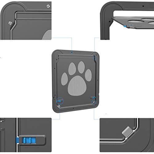 WTTTTW Puerta de Pantalla del Gato del Perro casero, Protector de la Puerta de Pantalla del Animal doméstico para la Cerradura automática de la Puerta Deslizante bloqueable