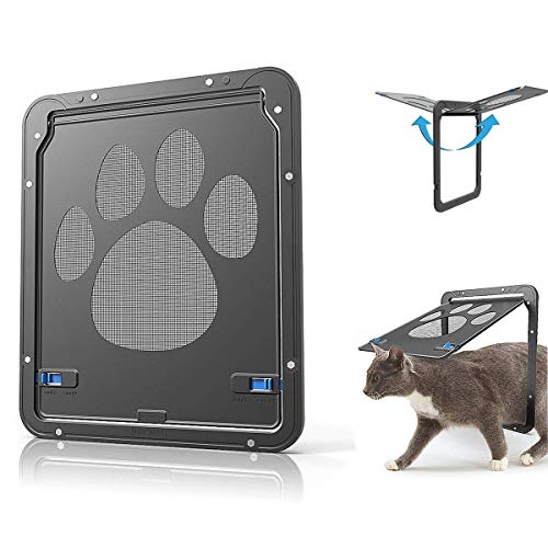 WTTTTW Puerta de Pantalla del Gato del Perro casero, Protector de la Puerta de Pantalla del Animal doméstico para la Cerradura automática de la Puerta Deslizante bloqueable