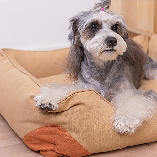 WYYUE Cama súper Suave para Perros con Tela Oxford Lavable, Cama para Cachorros para aliviar la ansiedad y el sueño ortopédico, para Perros medianos, Gatos, Mascotas pequeñas