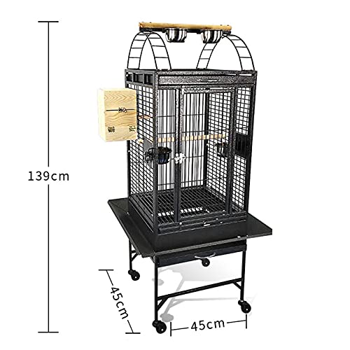 XIANGGUI 1983 Jaula Pájaros Loro Grande Macaw Canary Finch de cría de pájaros de Metal Color de la vena Negra pequeños pájaros exóticos y Canarios Rekord