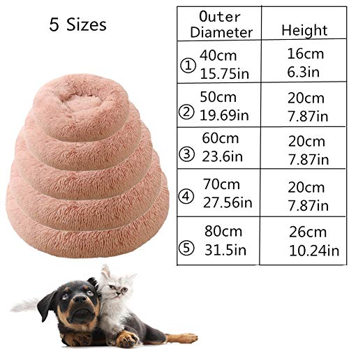 xihan123 Casa Perro Cómodo Cama para Perros Medianos Cama Perro Pequeño Lavable para Propio Espacio para Dormir Gatito Y Cachorro Dormirse De Forma Segura Pink,40cm/15.75in