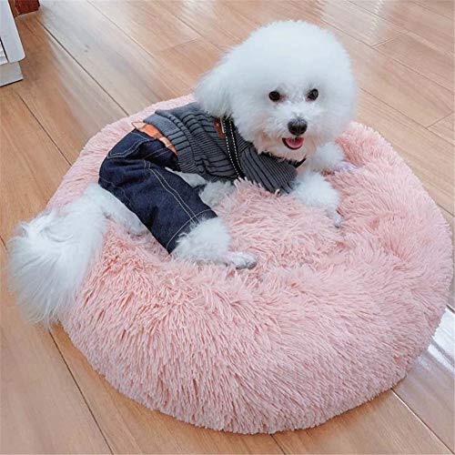 xihan123 Casa Perro Cómodo Cama para Perros Medianos Cama Perro Pequeño Lavable para Propio Espacio para Dormir Gatito Y Cachorro Dormirse De Forma Segura Pink,40cm/15.75in