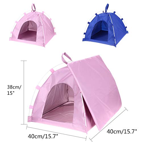 xihan123 Tipi para Perros Encantador Tipi para Gatos Acogedor Casetas Perros Tela para Mantenga Siempre La Ventilación Nido Propio De La Mascota Fresco En Verano Blue