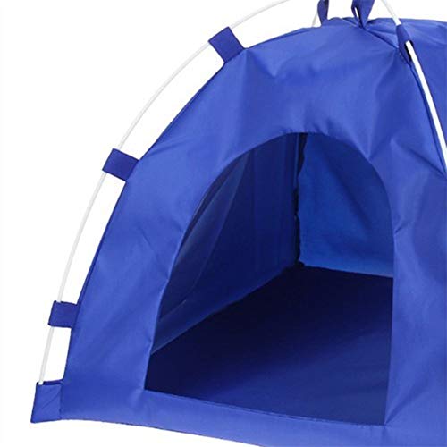 xihan123 Tipi para Perros Encantador Tipi para Gatos Acogedor Casetas Perros Tela para Mantenga Siempre La Ventilación Nido Propio De La Mascota Fresco En Verano Blue