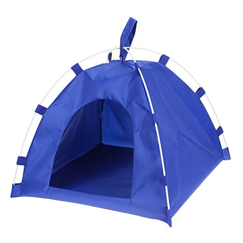 xihan123 Tipi para Perros Encantador Tipi para Gatos Acogedor Casetas Perros Tela para Mantenga Siempre La Ventilación Nido Propio De La Mascota Fresco En Verano Blue